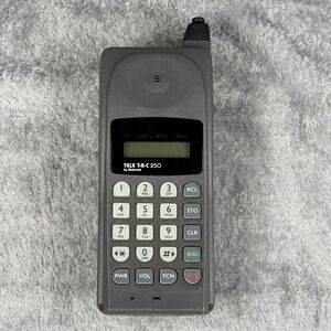 Vintage Motorola Tele T-A-C 250 Cell Phone Gray Retro Prop Untested No Charger